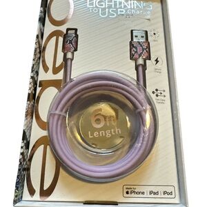 bebe Lavender Lightning to USB Cable